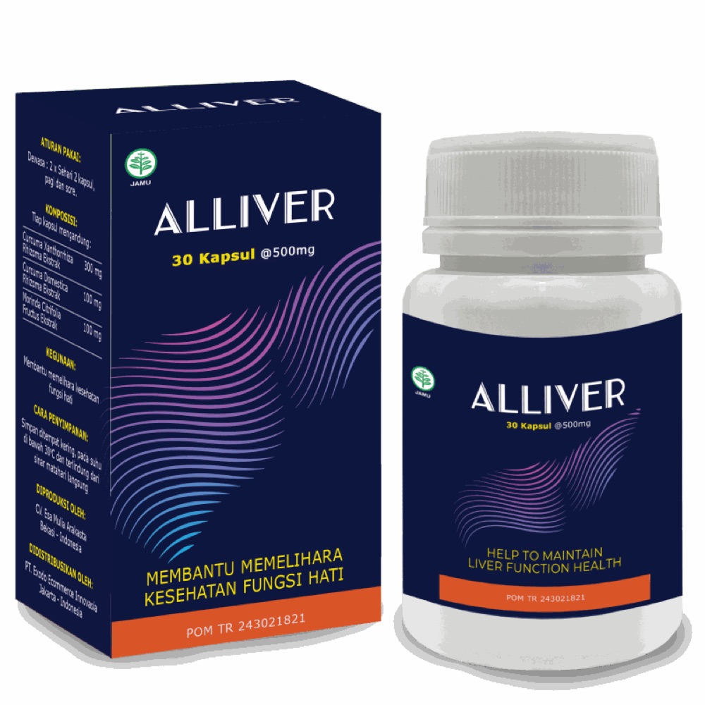 Kemasan jamu Alliver