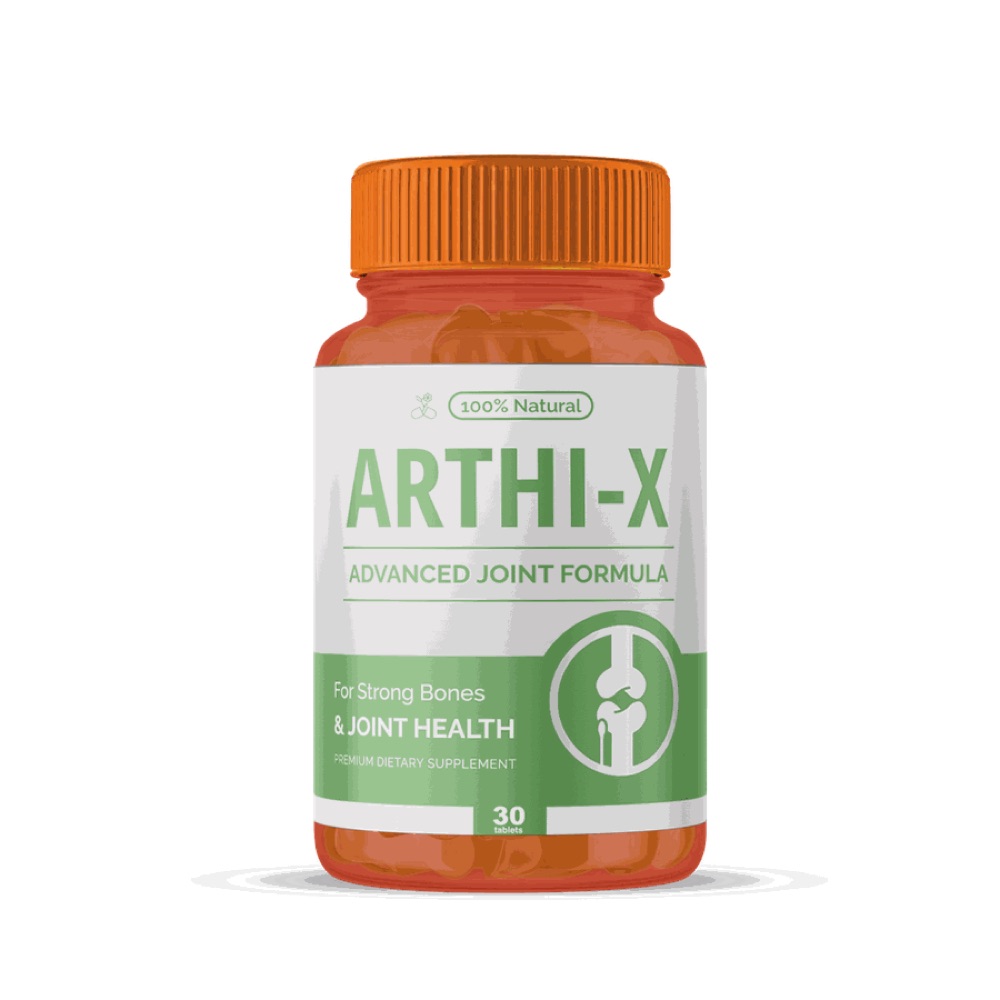 Arthi-X کی بوتل نارنجی ڈھکن کے ساتھ