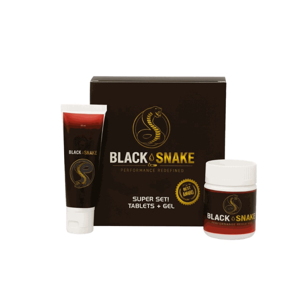 علبة Black Snake البنية مع أنبوب الجل وعبوة الأقراص