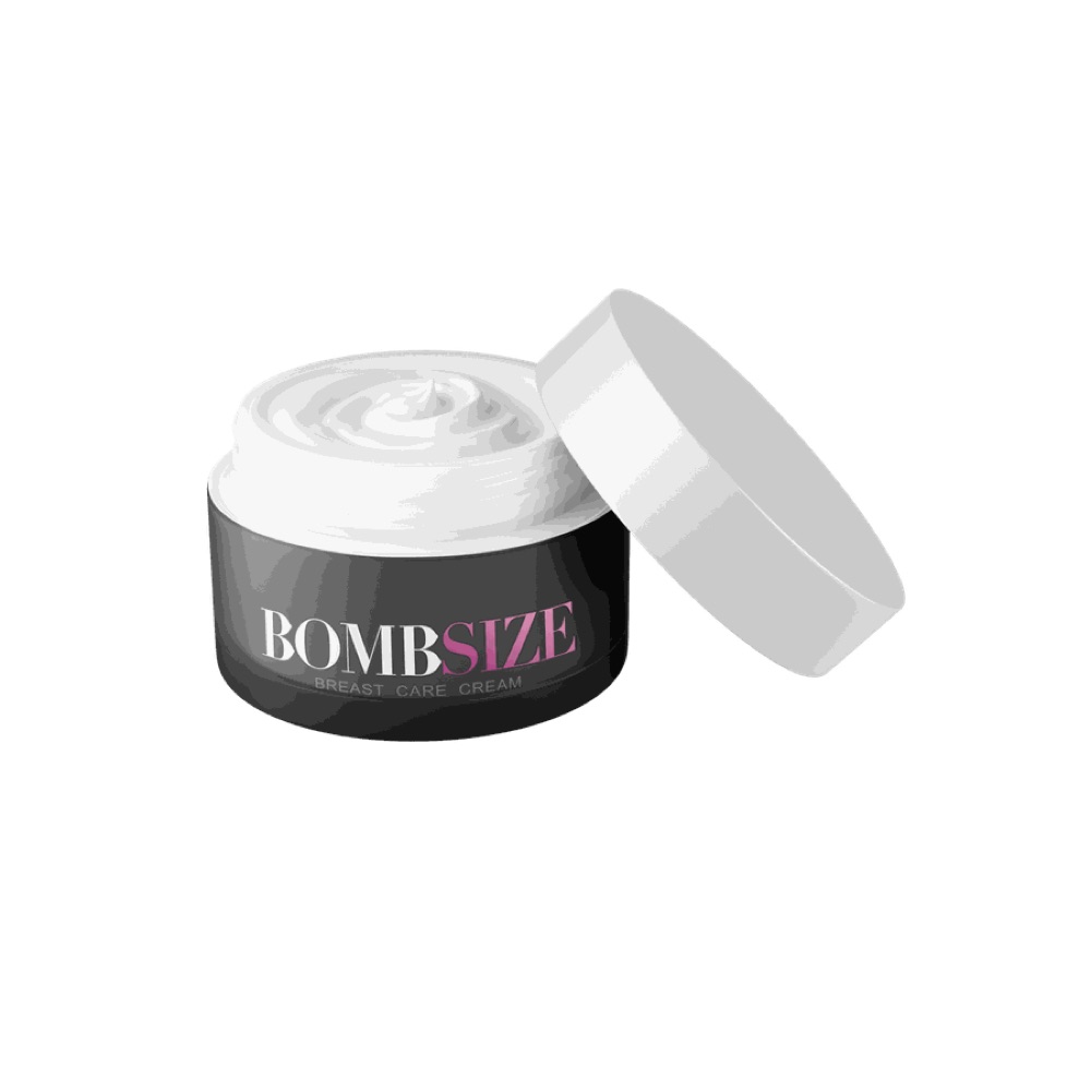 علبة Bomb Size البيضاء والكرتون الأسود