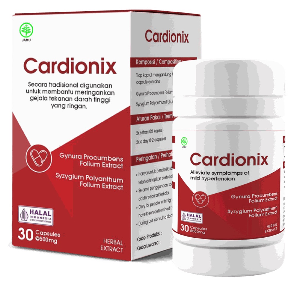 Kemasan Cardionix 30 kapsul