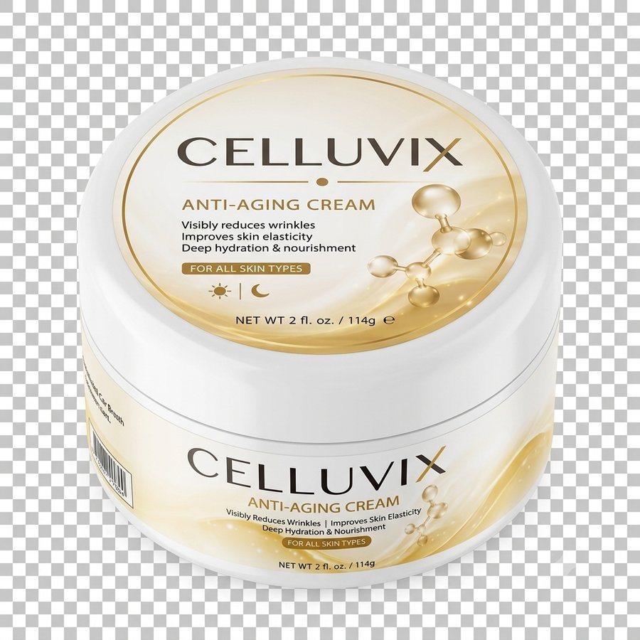 علبة كريم Celluvix البيضا والذهبية، 114 غرام