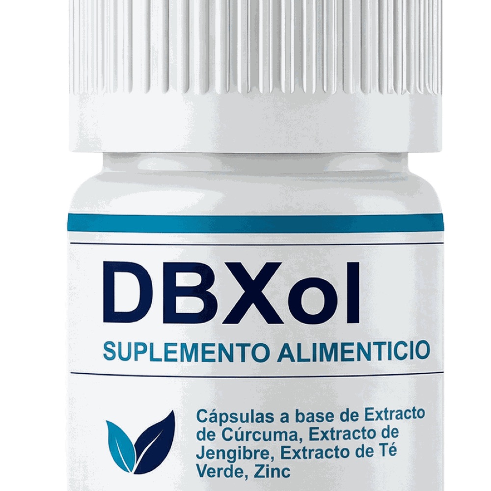 Frasco de DBXol con 20 cápsulas