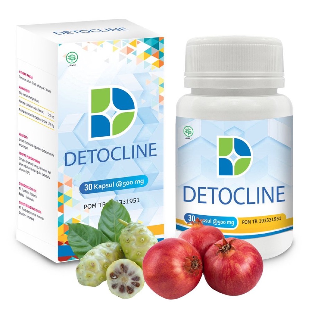 Kemasan Detocline 30 kapsul