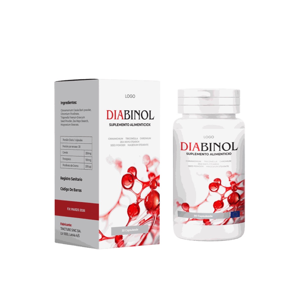 Frasco de Diabinol con 30 cápsulas