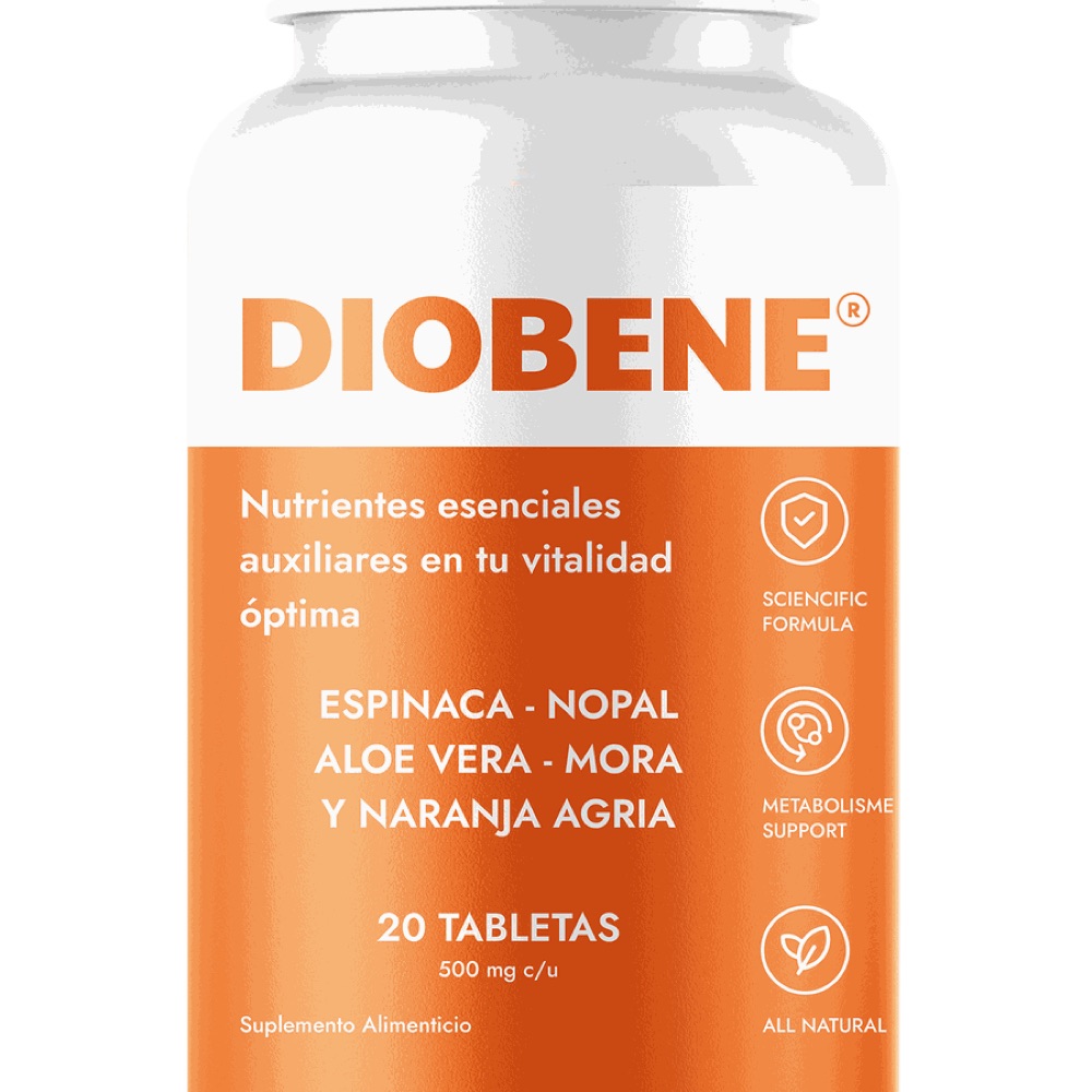 Frasco de Diobene con 20 tabletas
