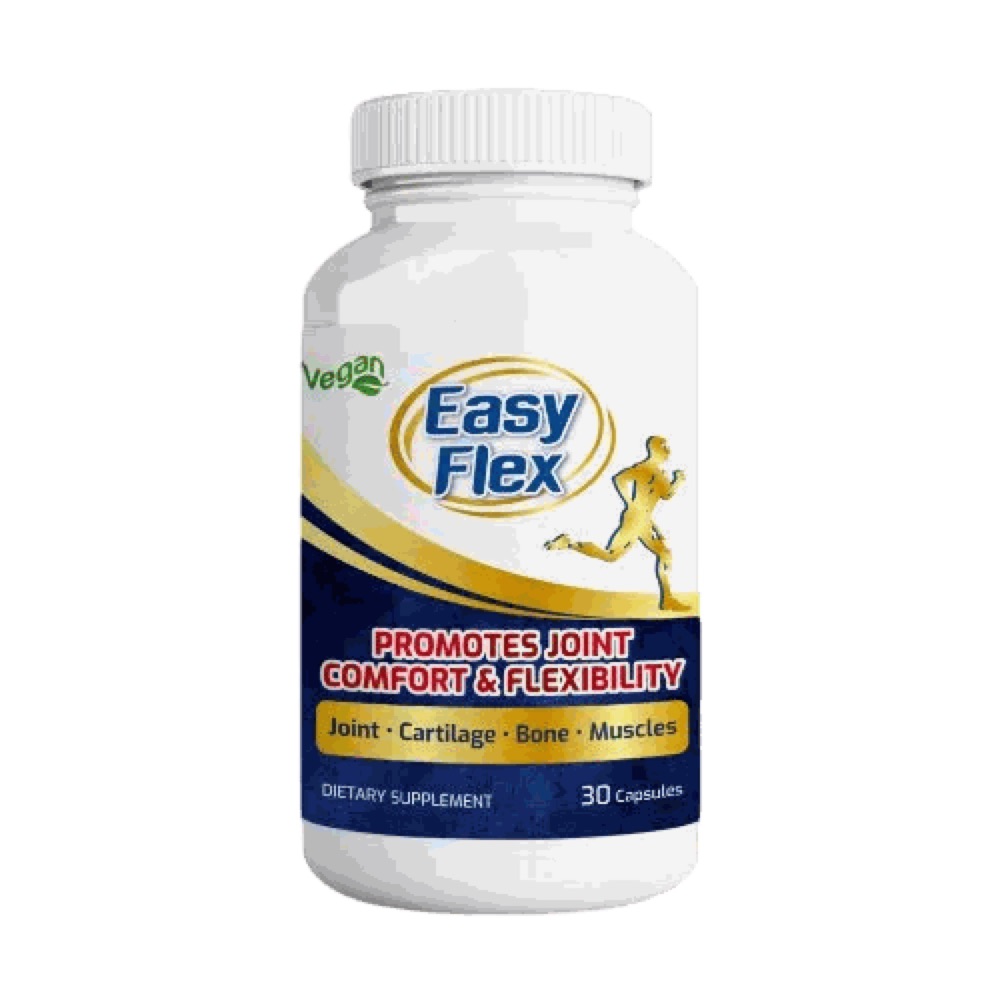 White Easy Flex bottle with yellow runner, 30 capsules