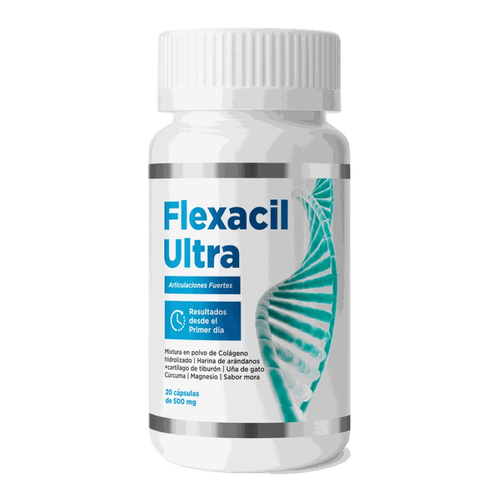 Frascos blancos de Flexacil Ultra