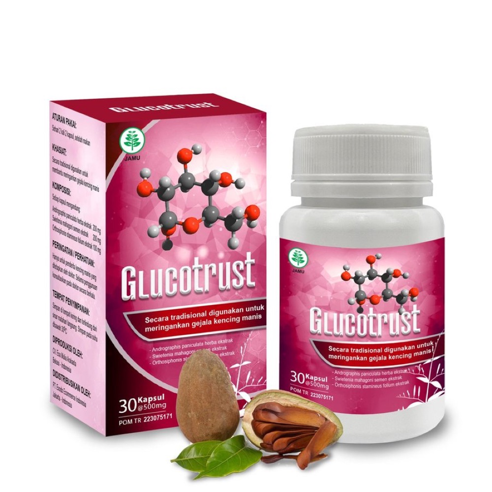 Kemasan Glucotrust 30 kapsul