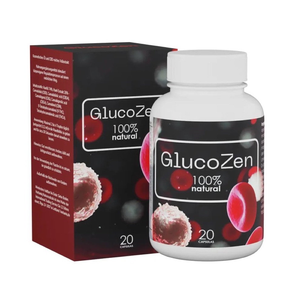 Frasco de GlucoZen con 20 unidades