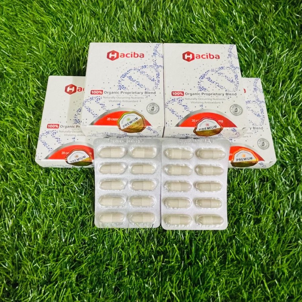 White Haciba box with red H and berries