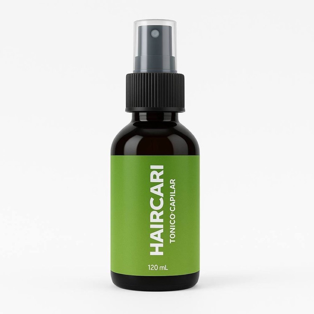 Frasco oscuro con atomizador de HairCare, 120 ml