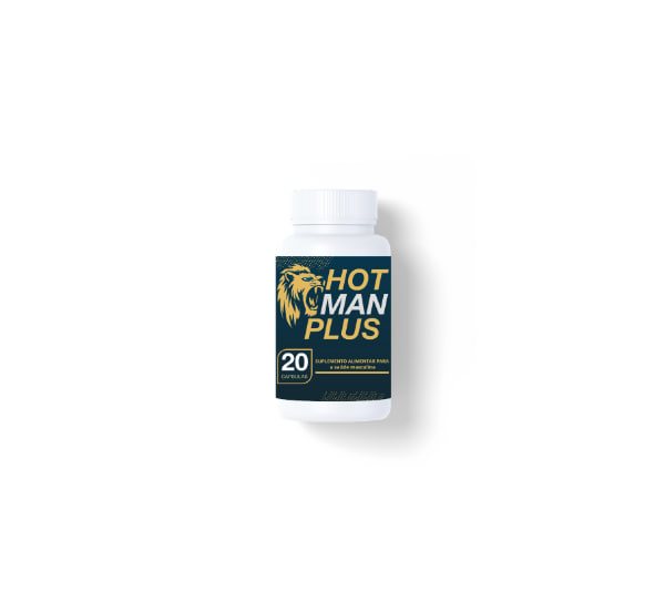 Embalagem de Hot Man Plus, 20 cápsulas