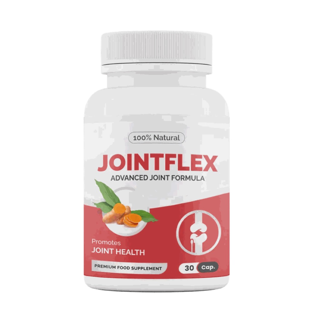 White JointFlex jar with red label