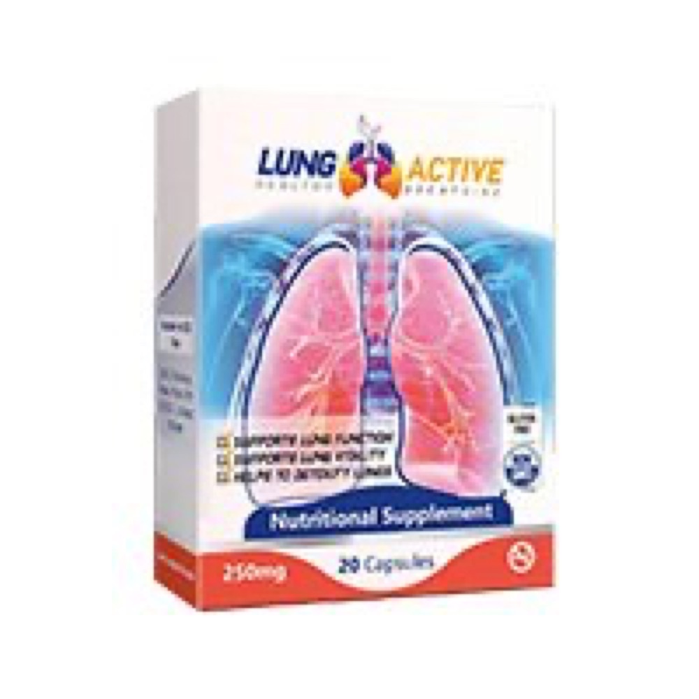 White and orange LungActive box with lungs
