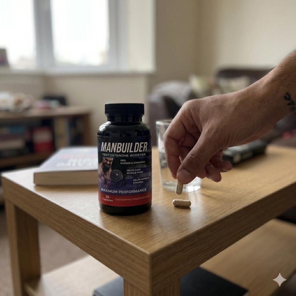 Černá lahvička ManBuilder