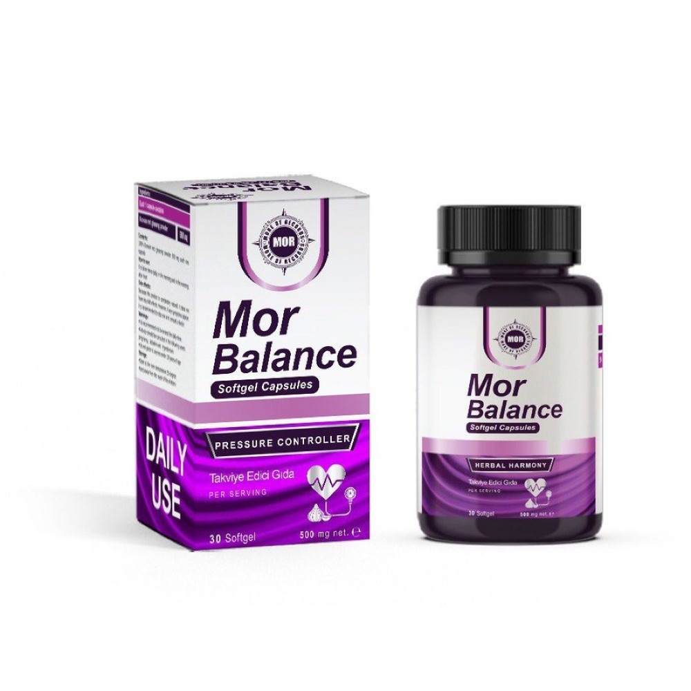 عبوة Mor Balance مع علبتها البنفسجية