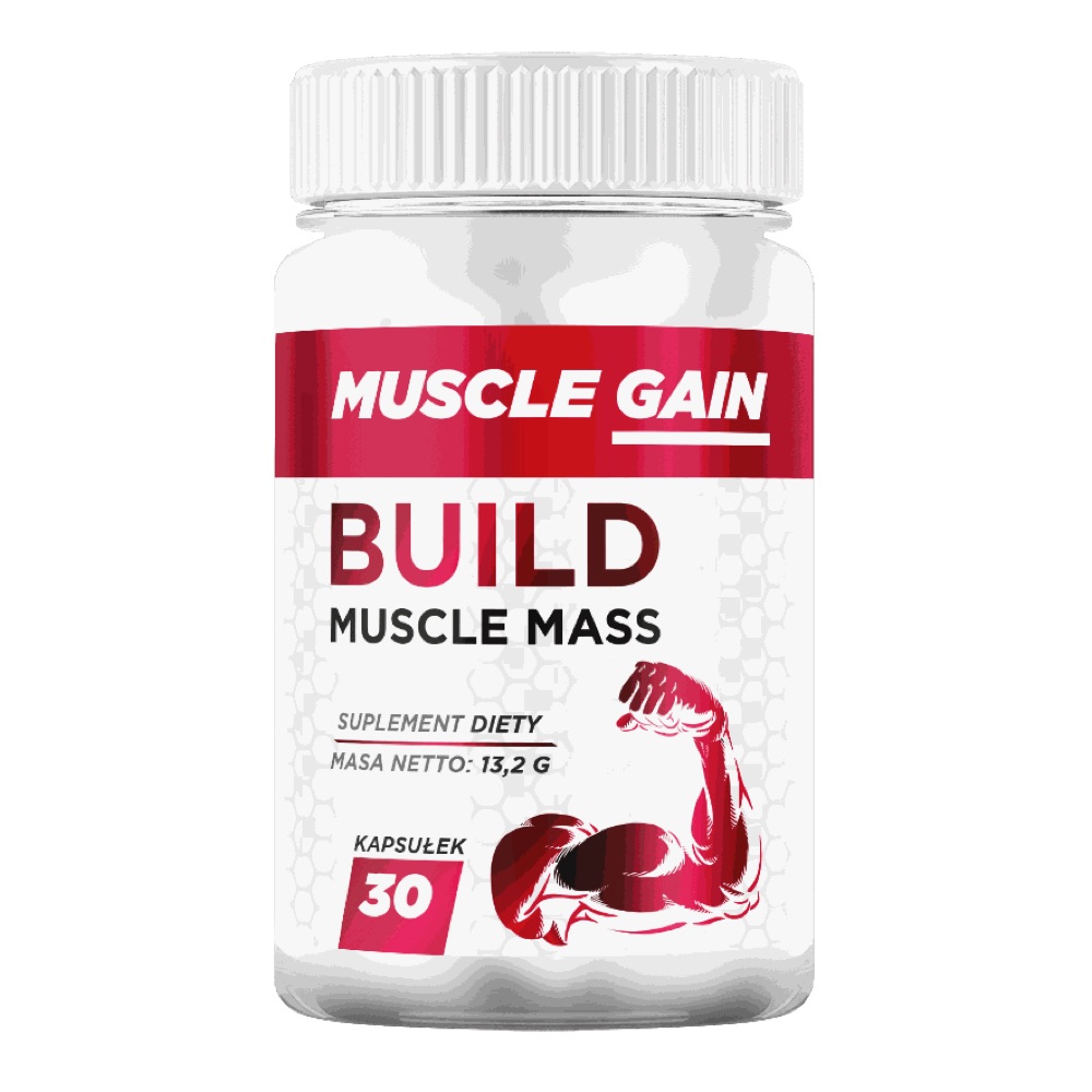 Słoik Muscle Gain, 30 kapsułek