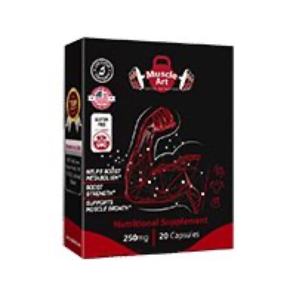 Black MuscleArt box with red arm