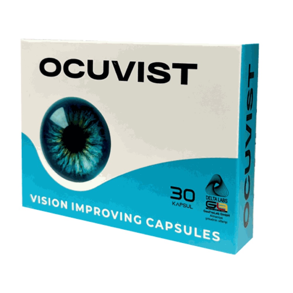 Ocuvist qutusu və qırmızı kapsullar