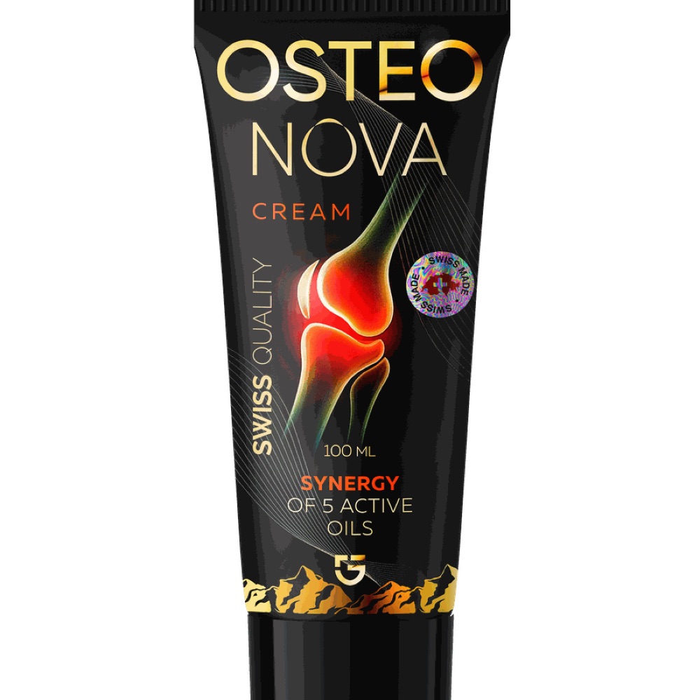 Musta OsteoNova Cream -putkilo, 100 ml