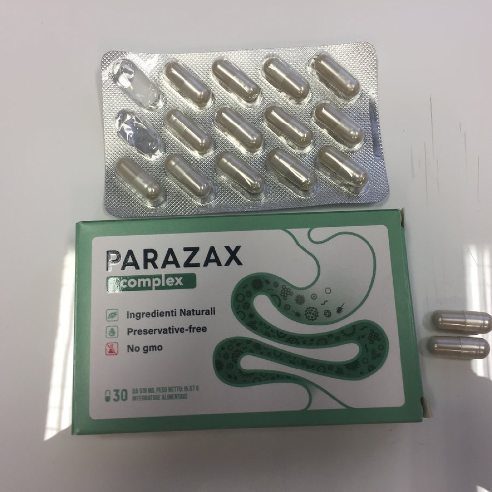 Grüne Schachtel Parazax Complex mit Blister