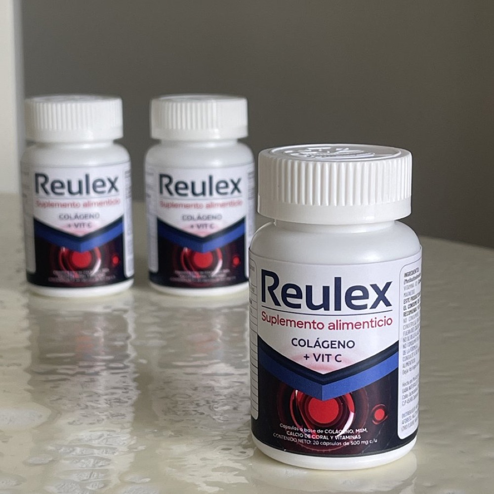 Frasco de Reulex con 20 cápsulas