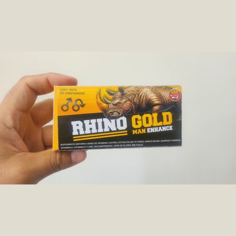 Caja negra y dorada de Rhino Gold