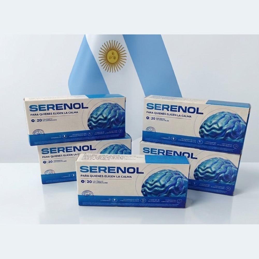 Cajas de Serenol con blíster de comprimidos