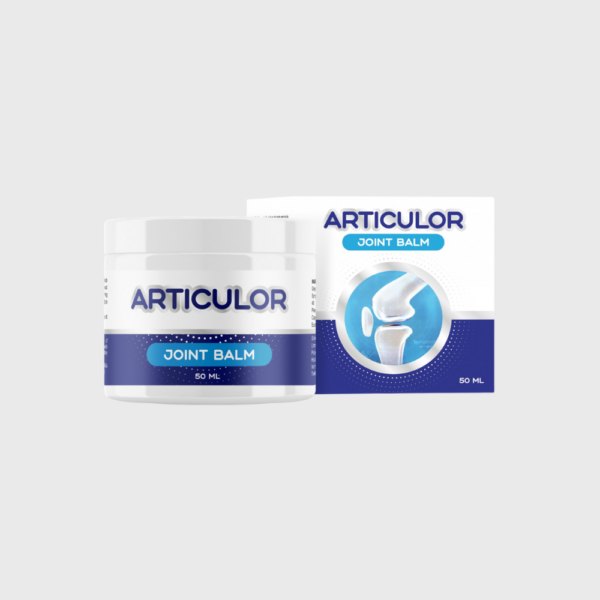 Бяло бурканче Articulor Joint Balm 50 ml и бяло-синя кутия