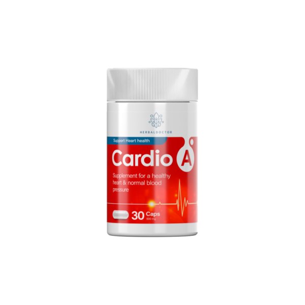Flacon Cardio A alb cu roșu, 30 de capsule
