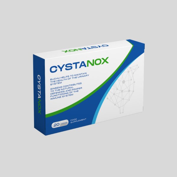 Cutie Cystanox alb-albastră, 20 de capsule