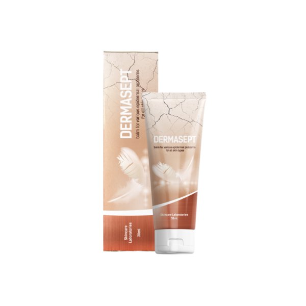 Tub și cutie Dermasept, balsam de 30 ml