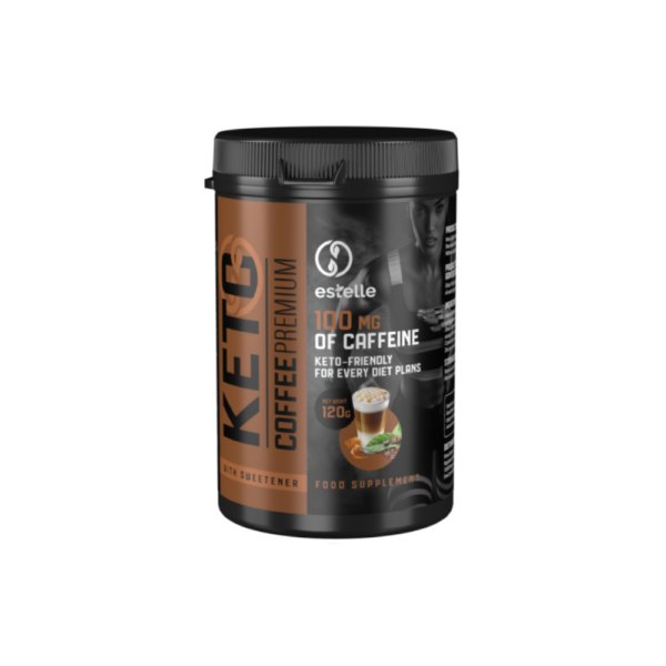 Cutie neagră Keto Coffee Premium, pulbere, 120 g