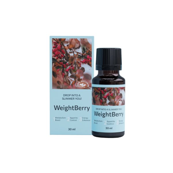 Flacon Weight Berry de 30 ml și cutia bleu