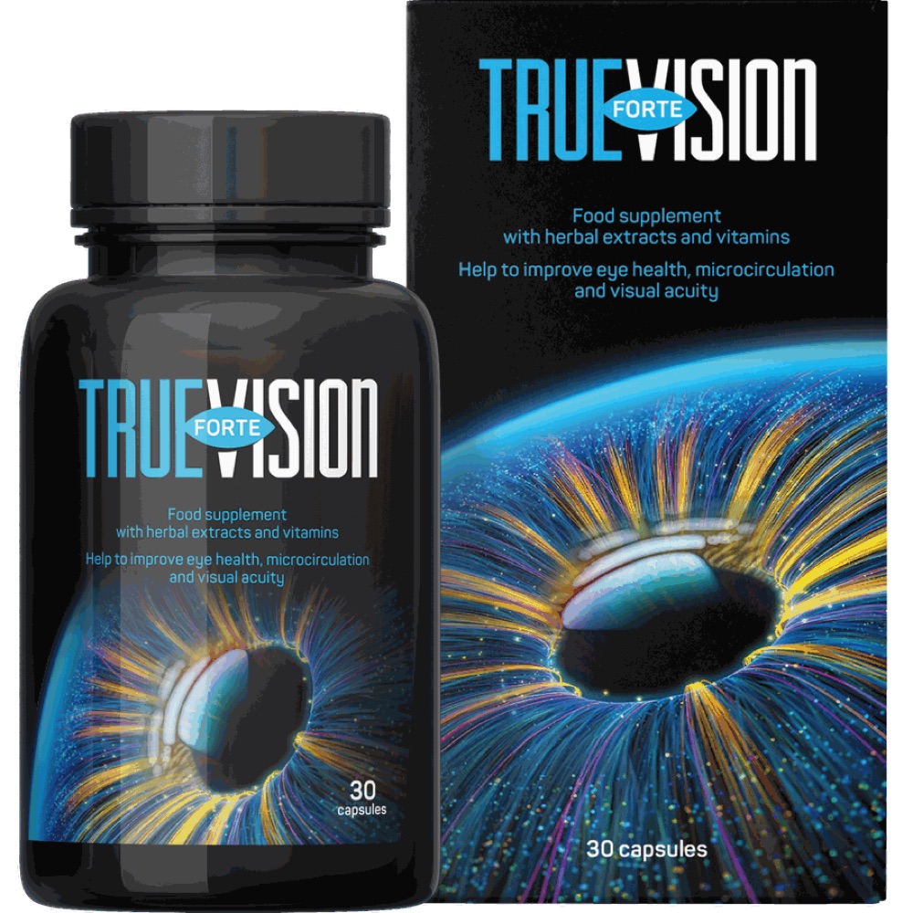 Must TrueVision Forte purk ja sinine karp