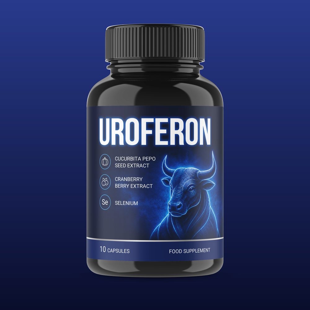 Uroferon – steklenička z 10 kapsulami, prehransko dopolnilo