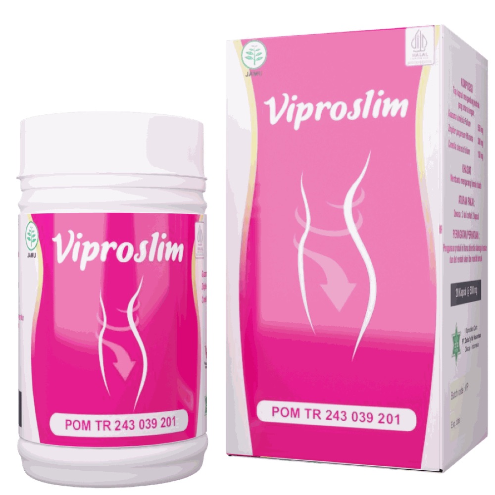 Kemasan jamu Viproslim