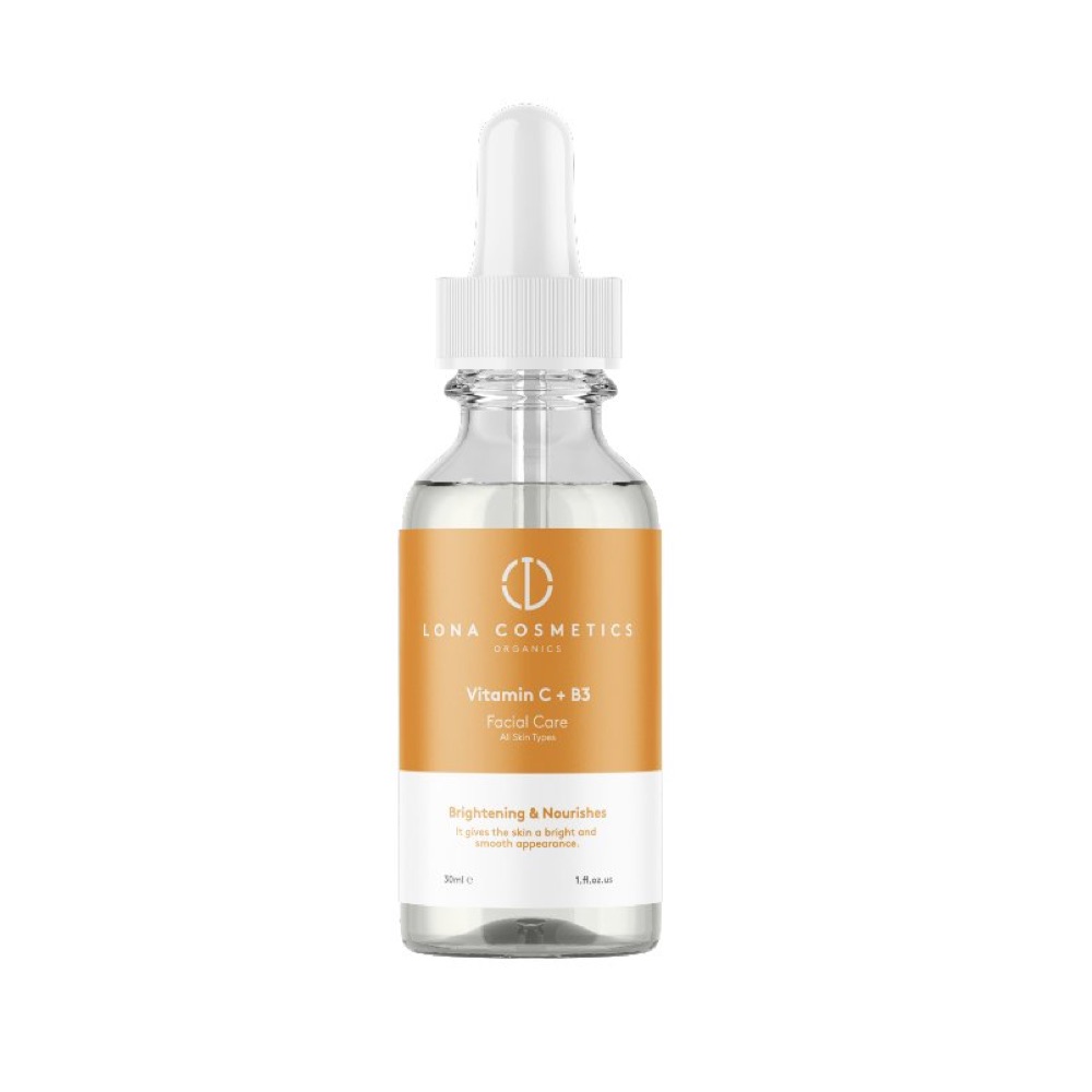 قنينة Luna Vitamin C + B3 بقطّارة وملصق برتقالي