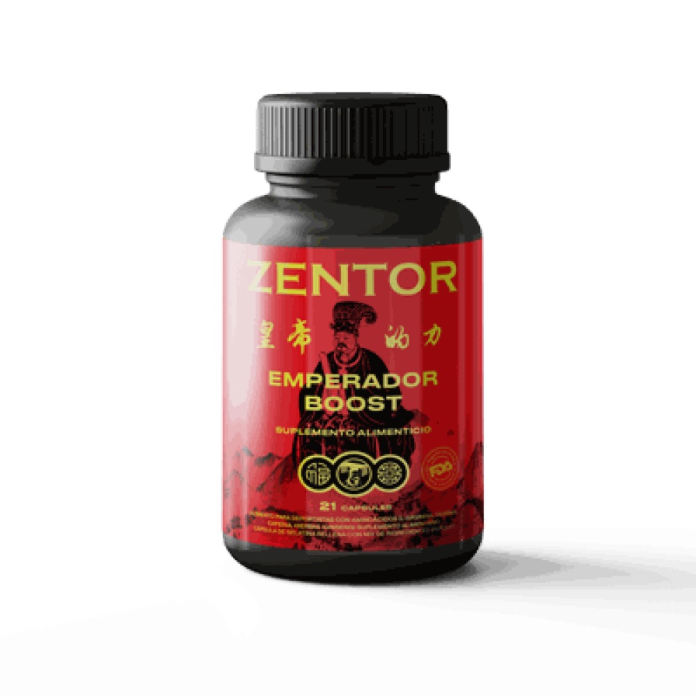 Frasco rojo de Zentor Emperador Boost